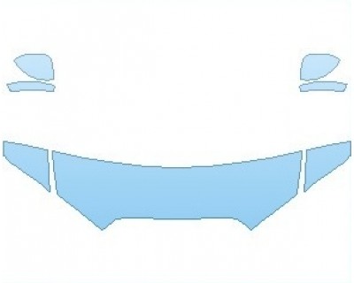 PAINT PROTECTION KIT - 2023 MAZDA MX-5 MIATA CLUB HOOD 18 INCH (WRAPPED EDGES) - PRECUT PPF CLEAR BRA WRAP