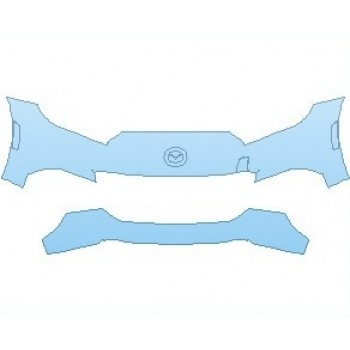 PAINT PROTECTION KIT - 2025 MAZDA MX-5 MIATA CLUB BUMPER - PRECUT PPF CLEAR BRA WRAP