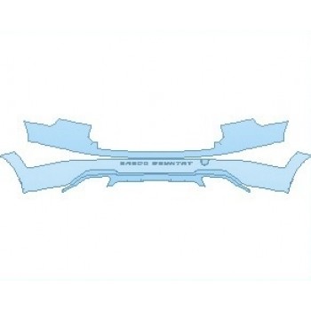 PAINT PROTECTION KIT - 2021 VOLVO V90 CROSS COUNTRY REAR BUMPER - PRECUT PPF CLEAR BRA WRAP