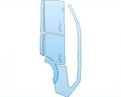 2025 VOLVO V90 CROSS COUNTRY REAR QUARTER PANEL & DOORS LEFT SIDE - PRECUT PPF CLEAR BRA WRAP