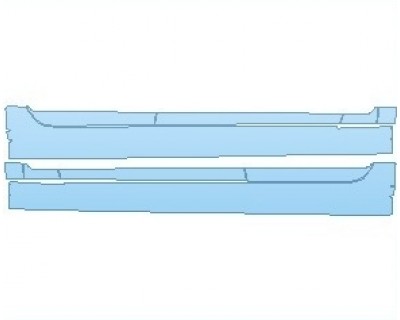 2025 VOLVO V90 CROSS COUNTRY ROCKER PANELS - PRECUT PPF CLEAR BRA WRAP