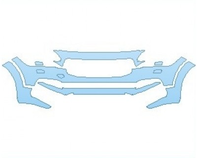 2025 VOLVO V90 CROSS COUNTRY BUMPER WITH WASHERS - PRECUT PPF CLEAR BRA WRAP