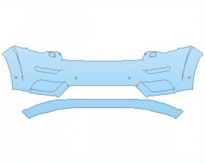 PAINT PROTECTION KIT - 2022 JEEP GRAND CHEROKEE HIGH ALTITUDE BUMPER WITH SENSORS AND WASHERS - PRECUT PPF CLEAR BRA WRAP