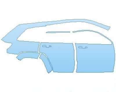 PAINT PROTECTION KIT - 2022 JEEP GRAND CHEROKEE HIGH ALTITUDE REAR QUARTER PANEL AND DOORS RIGHT SIDE - PRECUT PPF CLEAR BRA WRAP
