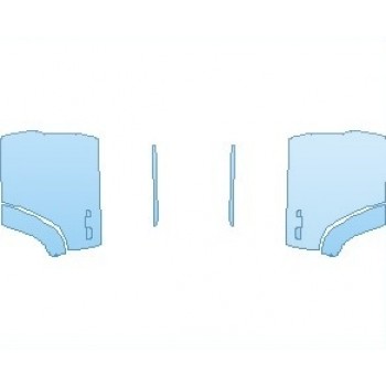 PAINT PROTECTION KIT - 2022 JEEP GRAND CHEROKEE HIGH ALTITUDE DOORS REAR - PRECUT PPF CLEAR BRA WRAP