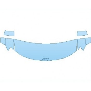 PAINT PROTECTION KIT - 2022 JEEP GRAND CHEROKEE HIGH ALTITUDE HOOD (NO WRAPPED EDGES) - PRECUT PPF CLEAR BRA WRAP