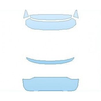 PAINT PROTECTION KIT - 2020 PORSCHE CAYENNE BASE COUPE REAR HATCH - PRECUT PPF CLEAR BRA WRAP