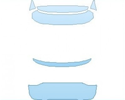 PAINT PROTECTION KIT - 2020 PORSCHE CAYENNE BASE COUPE REAR HATCH - PRECUT PPF CLEAR BRA WRAP