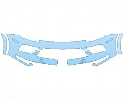 PAINT PROTECTION KIT - 2020 PORSCHE CAYENNE BASE COUPE BUMPER WITH SENSORS - PRECUT PPF CLEAR BRA WRAP