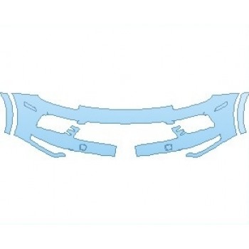 PAINT PROTECTION KIT - 2020 PORSCHE CAYENNE BASE COUPE BUMPER - PRECUT PPF CLEAR BRA WRAP