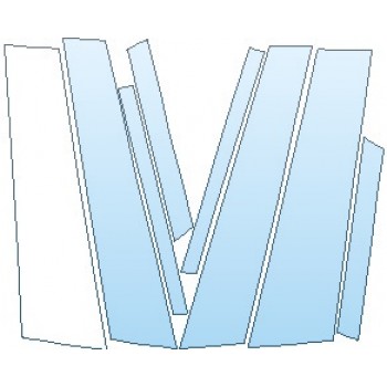 PAINT PROTECTION KIT - 2021 BMW X4 XDRIVE30I B PILLARS - PRECUT PPF CLEAR BRA WRAP