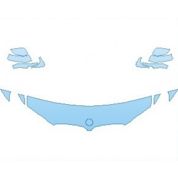 Precut PPF Kit – Clear Bra Paint Protection Film PAINT PROTECTION KIT - 2021 BMW X4 XDRIVE30I HOOD 18 INCH (WRAPPED EDGES) - PRECUT PPF CLEAR BRA WRAP