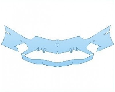 PAINT PROTECTION KIT - 2022 LAMBORGHINI AVENTADOR S COUPE BUMPER WITH SENSORS - PRECUT PPF CLEAR BRA WRAP