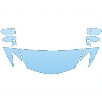 PAINT PROTECTION KIT - 2021 LAMBORGHINI AVENTADOR S COUPE HOOD (WRAPPED EDGES) - PRECUT PPF CLEAR BRA WRAP