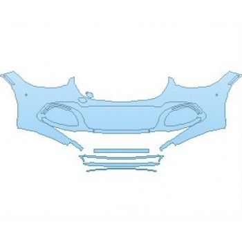 Precut PPF Kit – Clear Bra Paint Protection Film PAINT PROTECTION KIT - 2021 MERCEDES S CLASS MAYBACH 580 BUMPER WITH SENSORS - PRECUT PPF CLEAR BRA WRAP