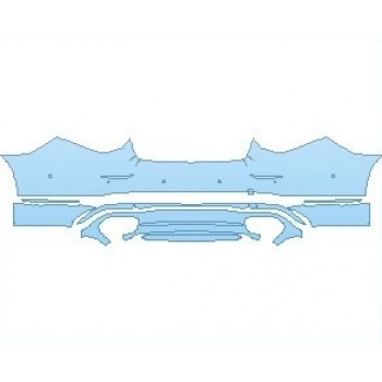 Precut PPF Kit – Clear Bra Paint Protection Film PAINT PROTECTION KIT - 2021 MERCEDES S CLASS MAYBACH 580 REAR BUMPER WITH SENSORS - PRECUT PPF CLEAR BRA WRAP