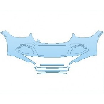 Precut PPF Kit – Clear Bra Paint Protection Film PAINT PROTECTION KIT - 2021 MERCEDES S CLASS MAYBACH 580 BUMPER - PRECUT PPF CLEAR BRA WRAP