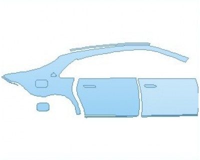 PAINT PROTECTION KIT - 2023 MERCEDES S CLASS MAYBACH 580 REAR QUARTER PANEL & DOORS RIGHT SIDE - PRECUT PPF CLEAR BRA WRAP