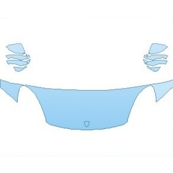 PAINT PROTECTION KIT - 2022 PORSCHE CAYENNE SUV GTS HOOD (WRAPPED EDGES) - PRECUT PPF CLEAR BRA WRAP