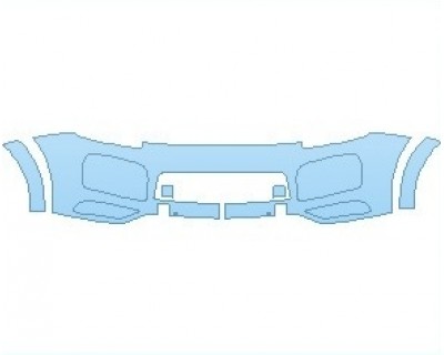 PAINT PROTECTION KIT - 2023 PORSCHE CAYENNE SUV GTS BUMPER WITH SENSORS - PRECUT PPF CLEAR BRA WRAP