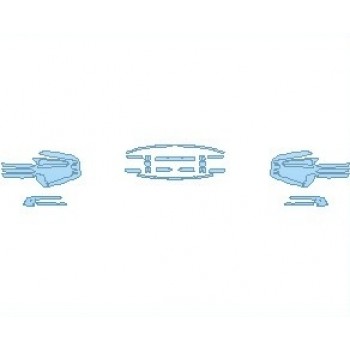 PAINT PROTECTION KIT - 2023 PORSCHE CAYENNE SUV GTS GRILLE & GLOSS BLACK TRIM - PRECUT PPF CLEAR BRA WRAP