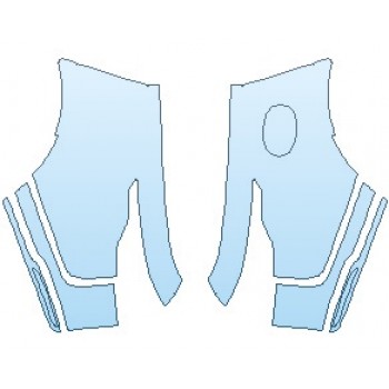 PAINT PROTECTION KIT - 2020 LAND ROVER RANGE ROVER VELAR BASE  REAR QUARTER PANELS - PRECUT PPF CLEAR BRA WRAP