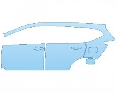 2023 HONDA CR-V LX REAR QUARTER PANEL & DOORS LEFT