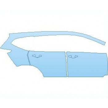 PAINT PROTECTION KIT - 2025 HONDA CR-V LX REAR QUARTER PANEL & DOORS RIGHT - PRECUT PPF CLEAR BRA WRAP