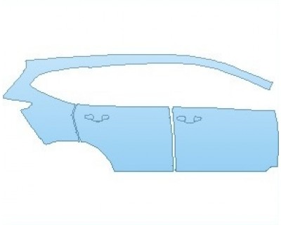 2023 HONDA CR-V LX REAR QUARTER PANEL & DOORS RIGHT