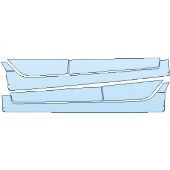 PAINT PROTECTION KIT - 2021 HONDA CIVIC LX SEDAN ROCKER PANELS - PRECUT PPF CLEAR BRA WRAP