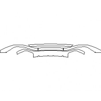2022 AUDI RS7 REAR DIFFUER AND LOWER BUMPER