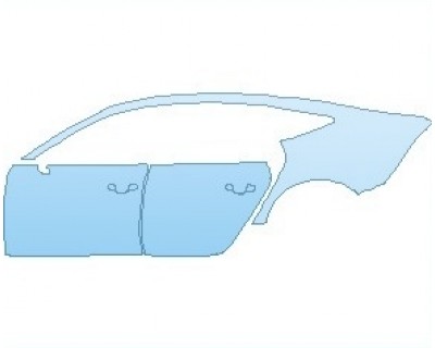 PAINT PROTECTION KIT - 2023 AUDI RS7  REAR QUARTER PANEL & DOORS LEFT - PRECUT PPF CLEAR BRA WRAP