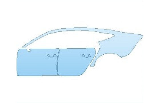 Precut PPF Kit – Clear Bra Paint Protection Film 2027 AUDI RS7 REAR QUARTER PANEL & DOORS LEFT - PRECUT PPF CLEAR BRA WRAP