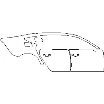 2022 AUDI RS7 REAR QUARTER PANEL AND DOORS RIGHT
