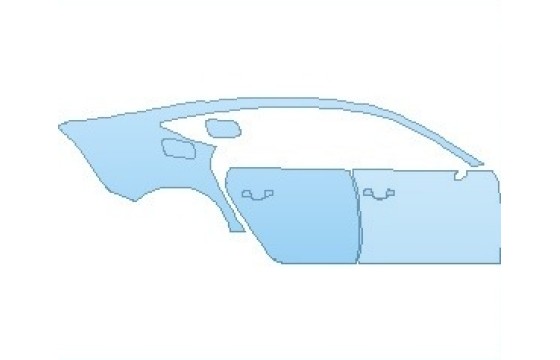2027 AUDI RS7  REAR QUARTER PANEL & DOORS RIGHT - PRECUT PPF CLEAR BRA WRAP