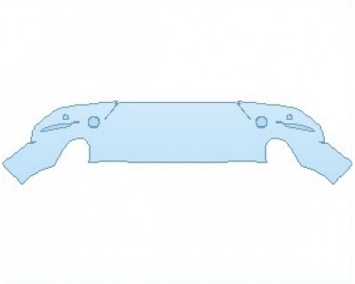 PAINT PROTECTION KIT - 2022 MAZDA MAZDA3 PREMIUM PLUS HATCHBACK REAR DIFFUSER WITH SENSORS - PRECUT PPF CLEAR BRA WRAP