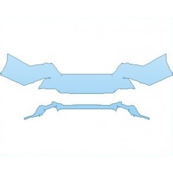 PAINT PROTECTION KIT - 2021 TOYOTA AVALON XSE REAR BUMPER - PRECUT PPF CLEAR BRA WRAP