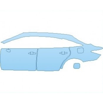 PAINT PROTECTION KIT - 2023 TOYOTA AVALON XSE HYBRID REAR QUARTER PANELS & DOORS LEFT SIDE - PRECUT PPF CLEAR BRA WRAP