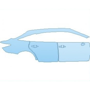 PAINT PROTECTION KIT - 2023 TOYOTA AVALON TOURING REAR QUARTER PANELS & DOORS RIGHT SIDE - PRECUT PPF CLEAR BRA WRAP