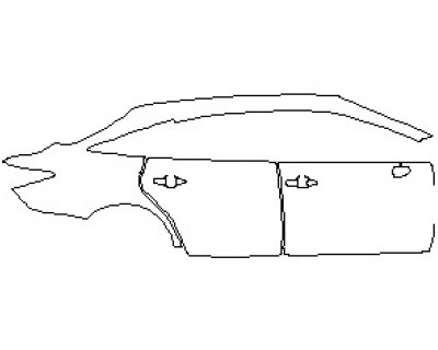 2021 TOYOTA AVALON XSE REAR QUARTER PANELS AND DOORS RIGHT SIDE