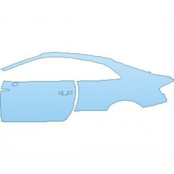PAINT PROTECTION KIT - 2020 AUDI RS5 COUPE REAR QUARTER PANEL AND DOOR LEFT SIDE - INVISIBLEMASK - 3M PAINT PROTECTION