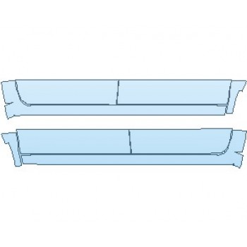 PAINT PROTECTION KIT - 2021 RAM 1500 CLASSIC TRADESMAN ROCKER PANELS CREW CAB - PRECUT PPF CLEAR BRA WRAP