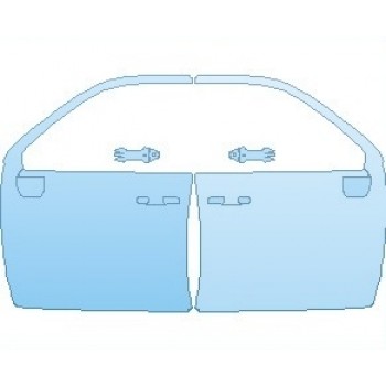 PAINT PROTECTION KIT - 2022 GMC SIERRA HD SIERRA DOORS FRONT - PRECUT PPF CLEAR BRA WRAP