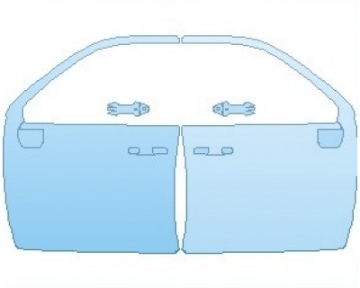 PAINT PROTECTION KIT - 2022 GMC SIERRA HD SIERRA DOORS FRONT - PRECUT PPF CLEAR BRA WRAP