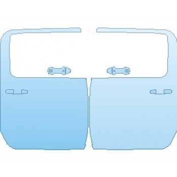 PAINT PROTECTION KIT - 2022 GMC SIERRA HD DENALI DOORS REAR CREW CAB - PRECUT PPF CLEAR BRA WRAP