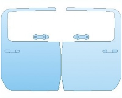PAINT PROTECTION KIT - 2022 GMC SIERRA HD SIERRA DOORS REAR CREW CAB - PRECUT PPF CLEAR BRA WRAP
