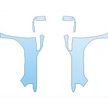 PAINT PROTECTION KIT - 2022 GMC SIERRA HD DENALI FULL FENDERS (WRAPPED EDGES) - PRECUT PPF CLEAR BRA WRAP