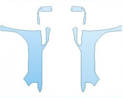 PAINT PROTECTION KIT - 2022 GMC SIERRA HD SIERRA FULL FENDERS (WRAPPED EDGES) - PRECUT PPF CLEAR BRA WRAP
