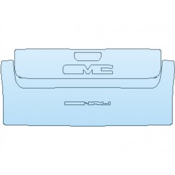 PAINT PROTECTION KIT - 2022 GMC SIERRA HD DENALI TAIL GATE MULTIPRO WITH DENALI EMBLEM - PRECUT PPF CLEAR BRA WRAP