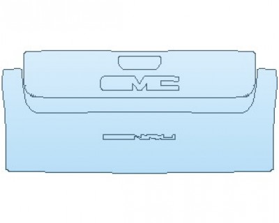 PAINT PROTECTION KIT - 2022 GMC SIERRA HD SIERRA TAIL GATE MULTIPRO WITH DENALI EMBLEM - PRECUT PPF CLEAR BRA WRAP